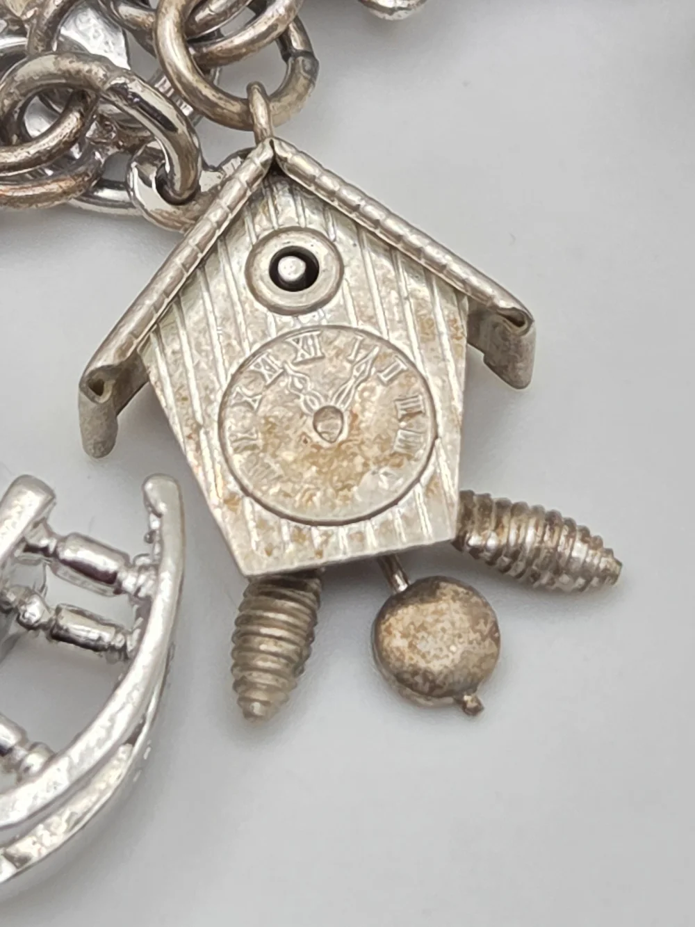 Heavy Vintage Jem Ster Sterling Charm Bracelet – 14 Sterling Charms 8